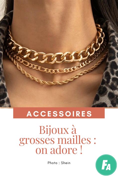 Tendance bijoux à grosses mailles : on craque ! Nos coups de cœur